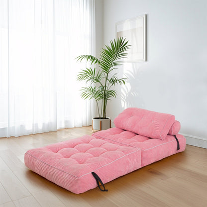 Canapé-lit pliant en velours côtelé 8 places, simple