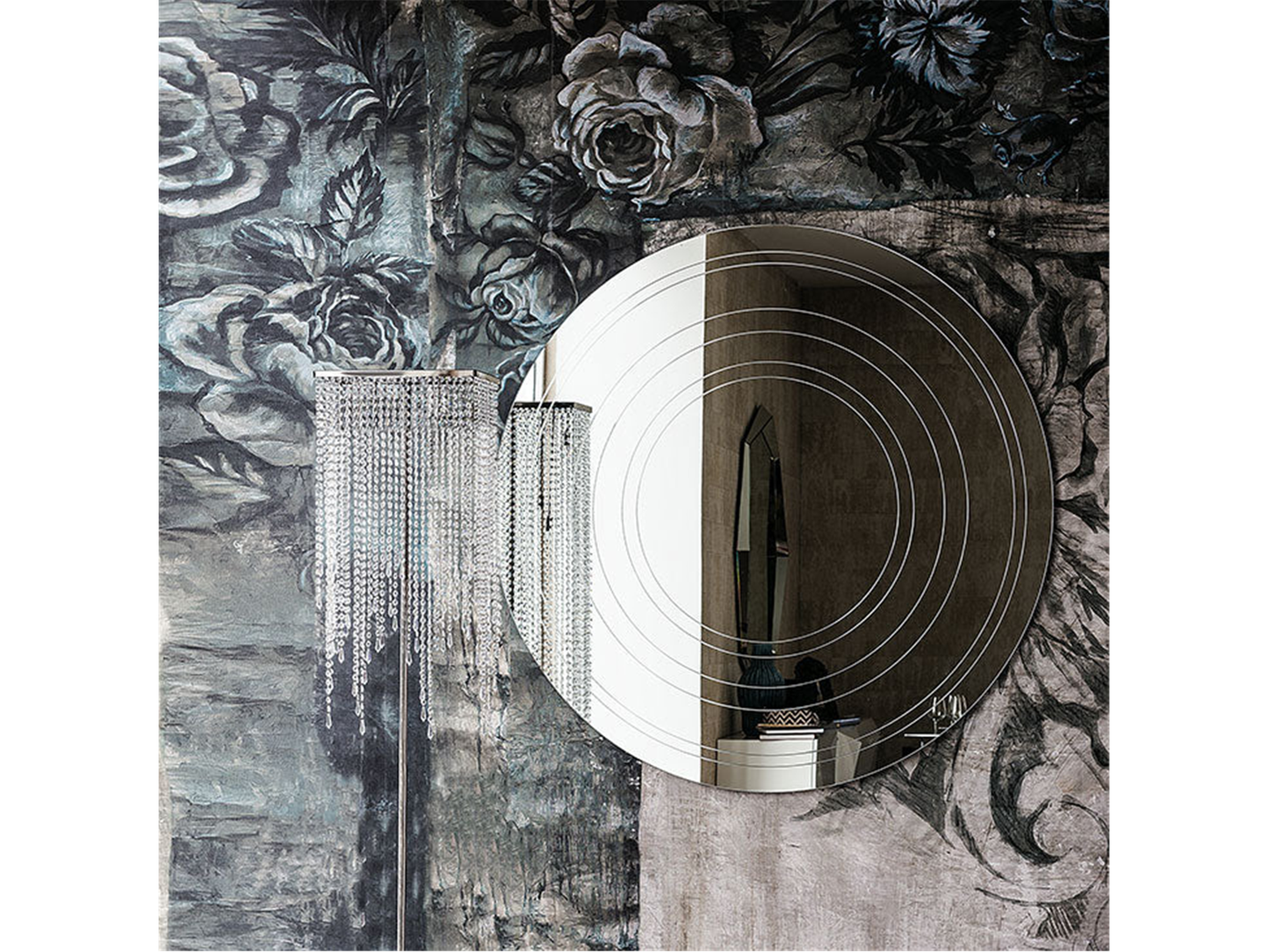Miroir mural en anneau