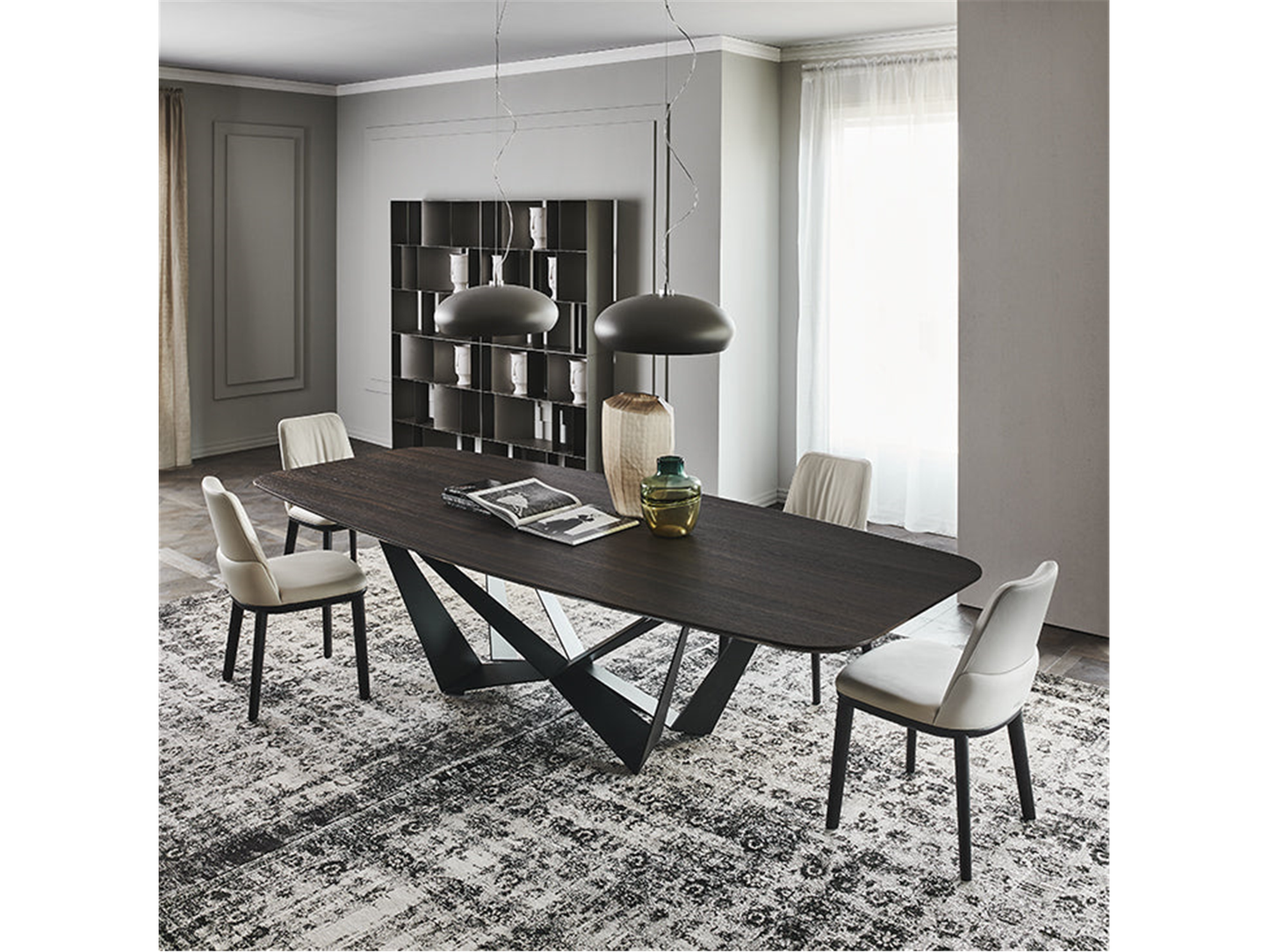 Skorpio Wood Master Dining Table - 118W