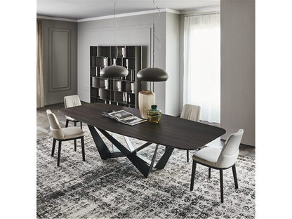 Skorpio Wood Master Dining Table - 118W