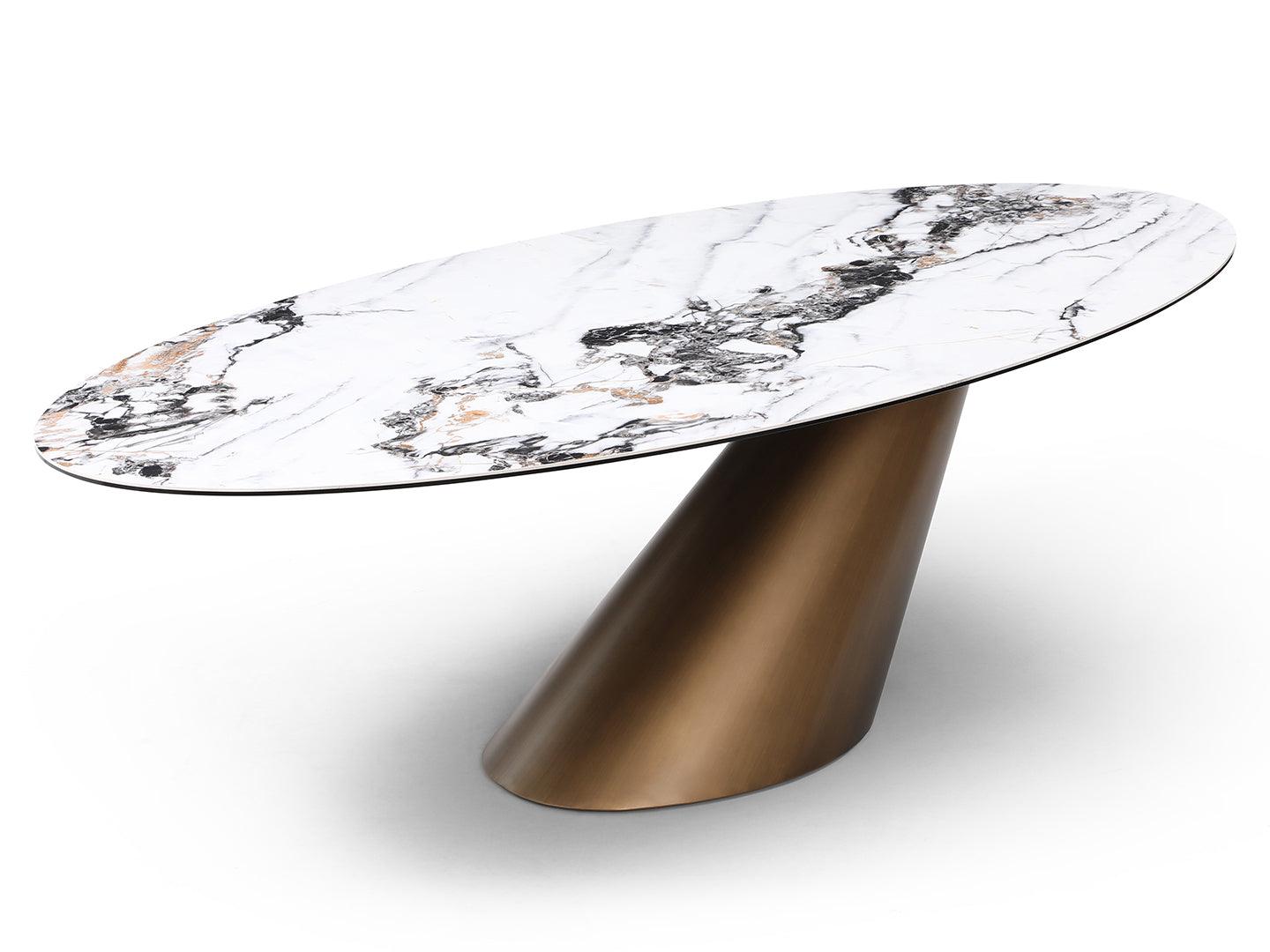 Table à manger Samara en bronze