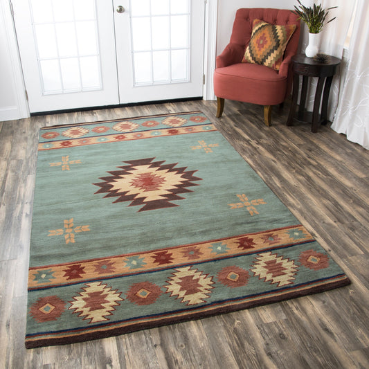 Tapis en laine touffeté à la main Alora Decor Ryder Southwestern