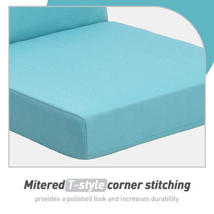 Lot de 4 coussins de chaise à dossier haut Aoodor Patio, 46 ​​x 21 x 4 pouces (coussins uniquement)