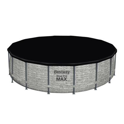Piscine hors sol ronde Bestway Steel Pro MAX avec pompe et couverture