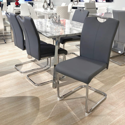 Chaise de salle à manger Manda grise