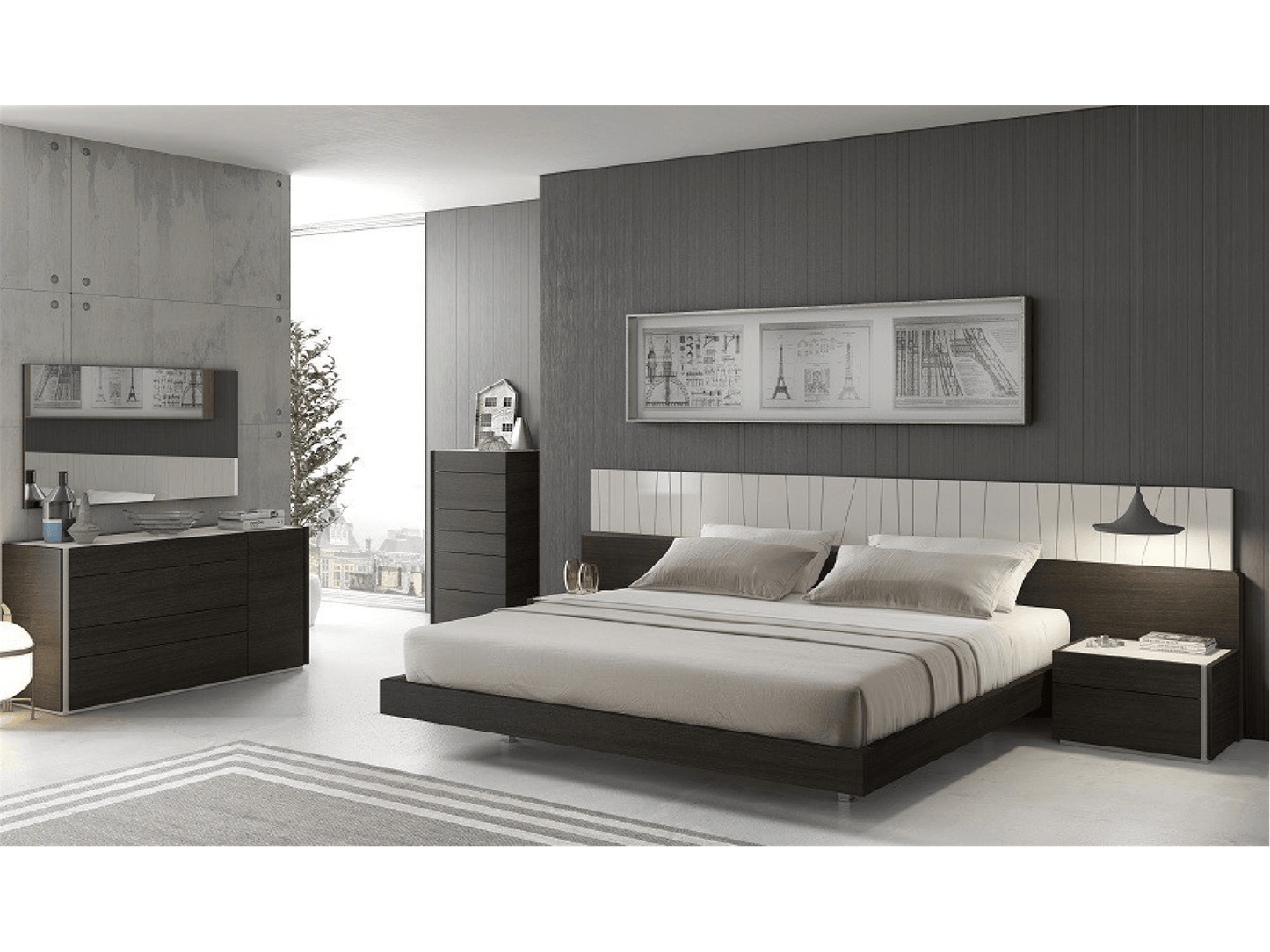 Collection de chambre Porto - Gris
