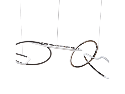 Lustre LED Hoops // Finition chromée