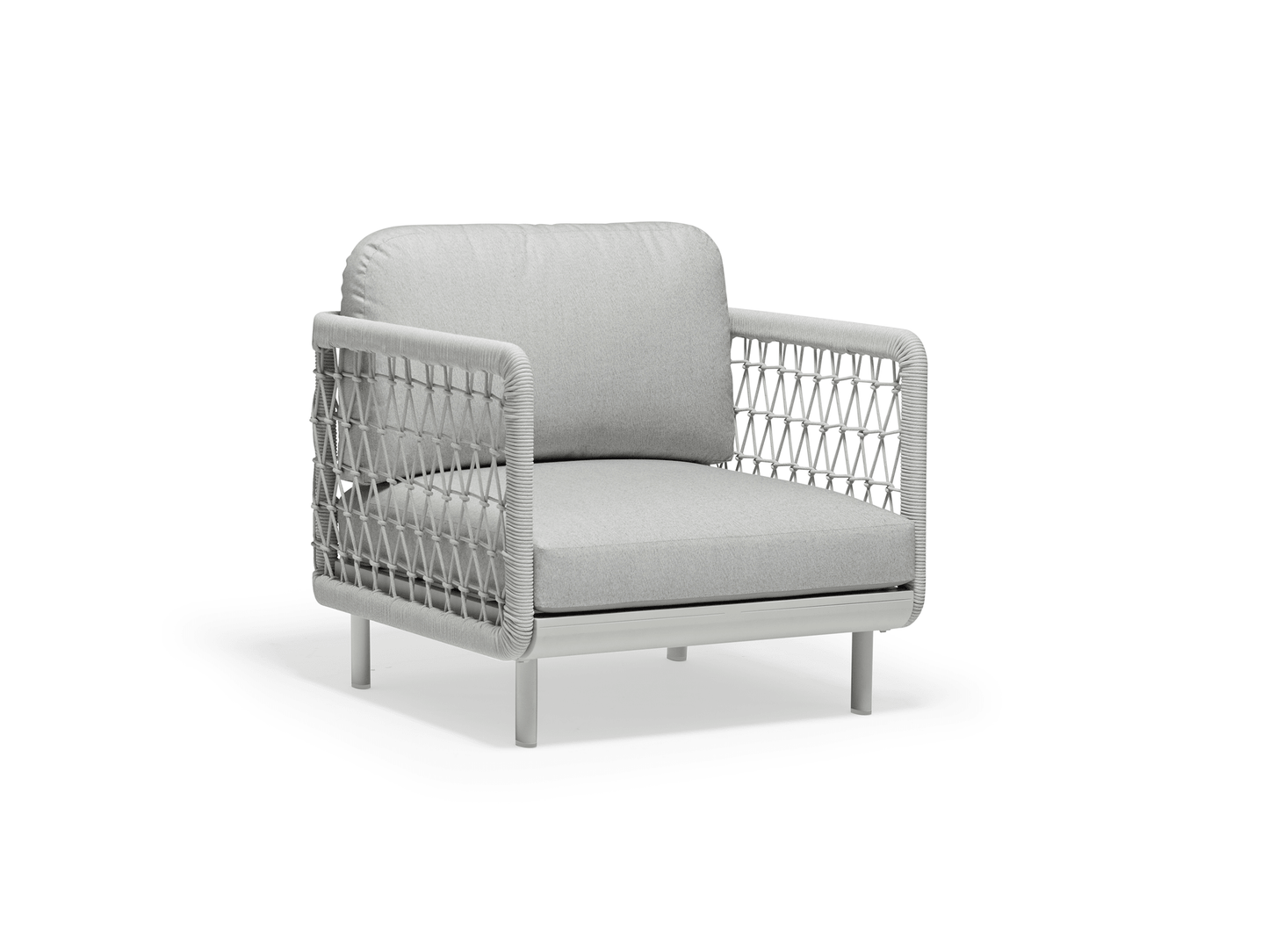 Fauteuil Amberly en gris clair