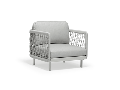 Fauteuil Amberly en gris clair