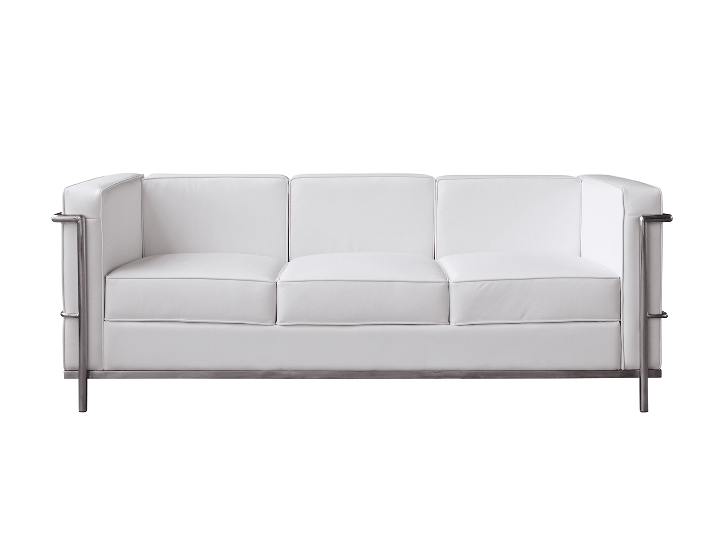 Optimum Italian Leather Sofa in White
