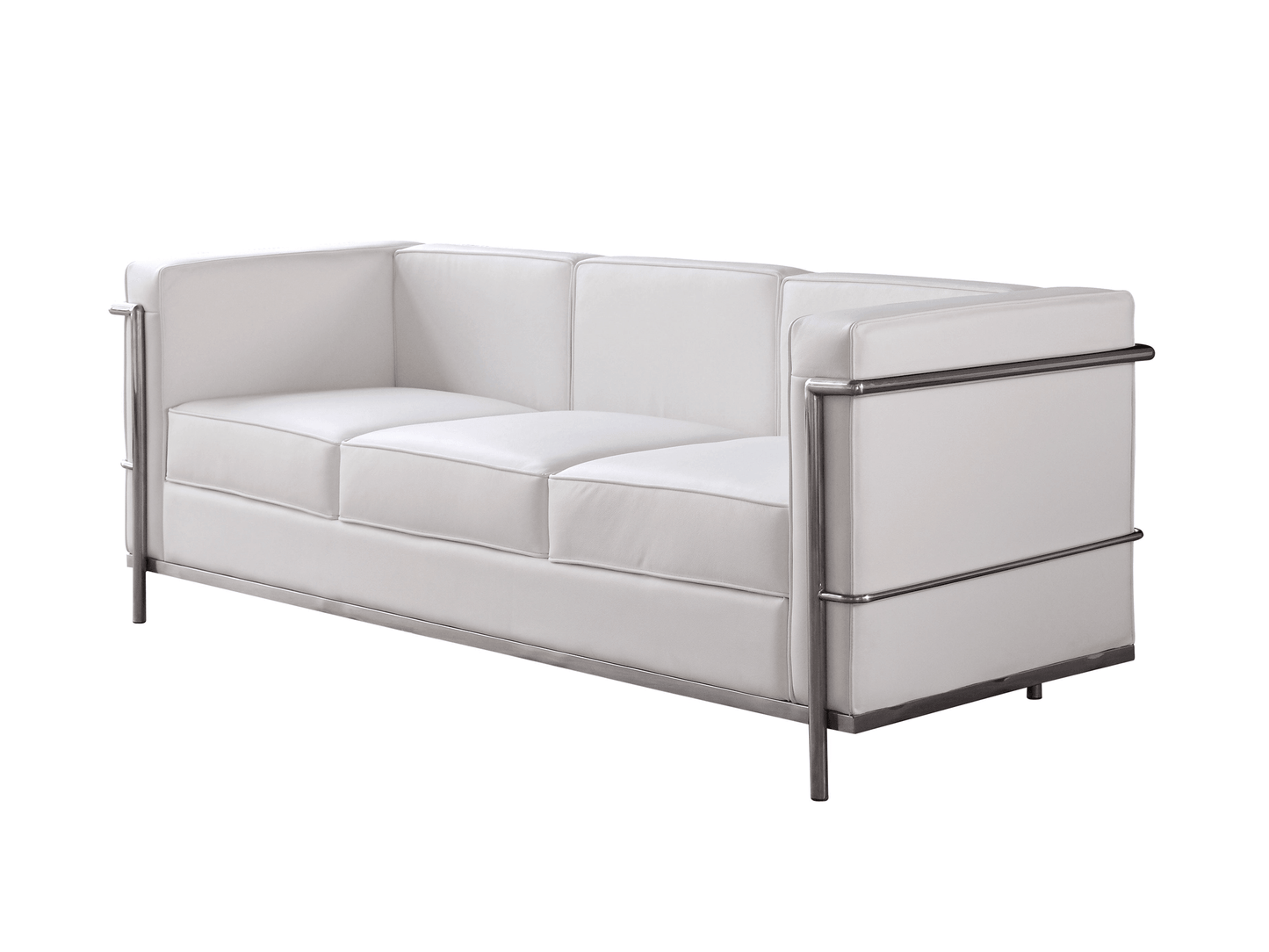 Optimum Italian Leather Sofa in White