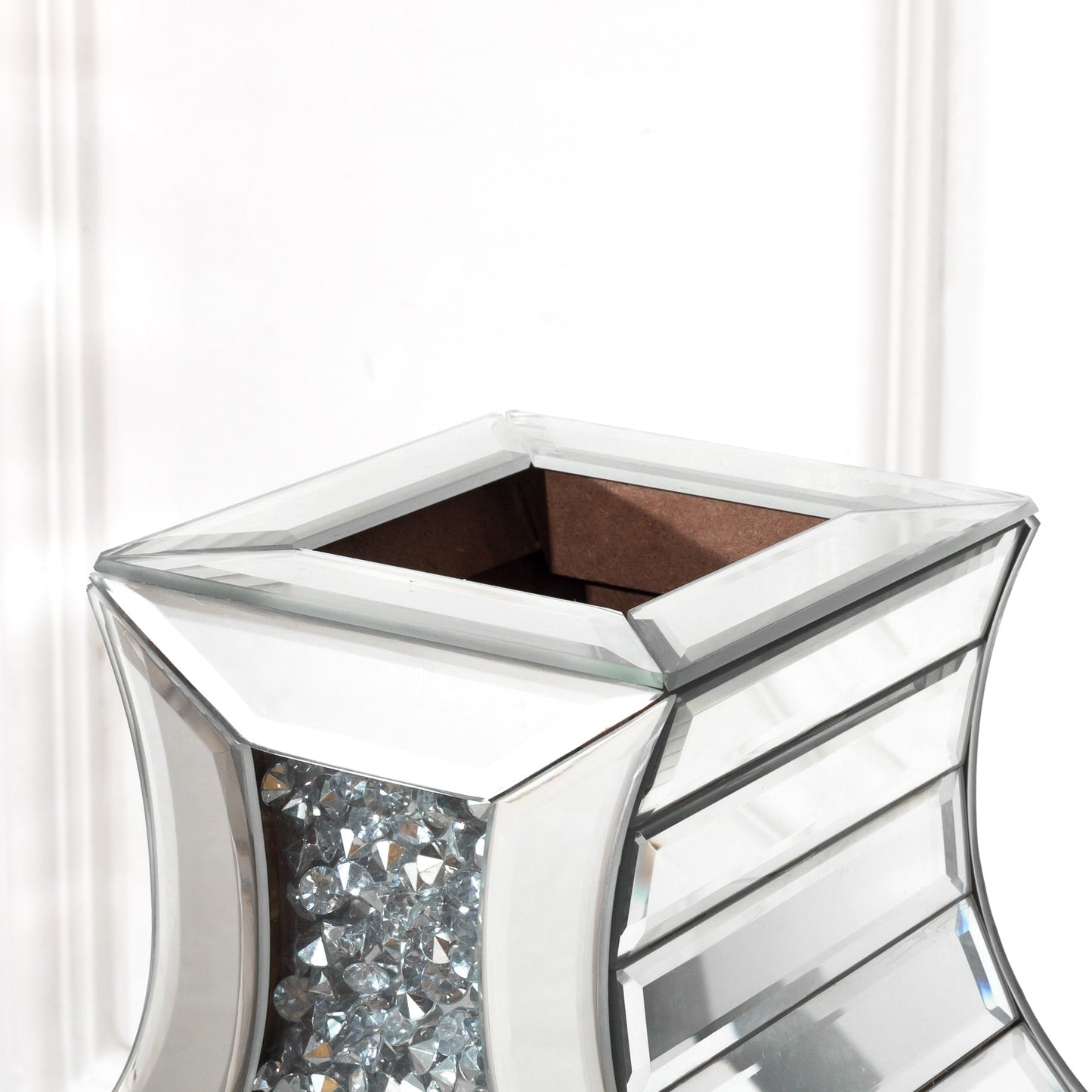 Grand vase de sol en diamant concassé