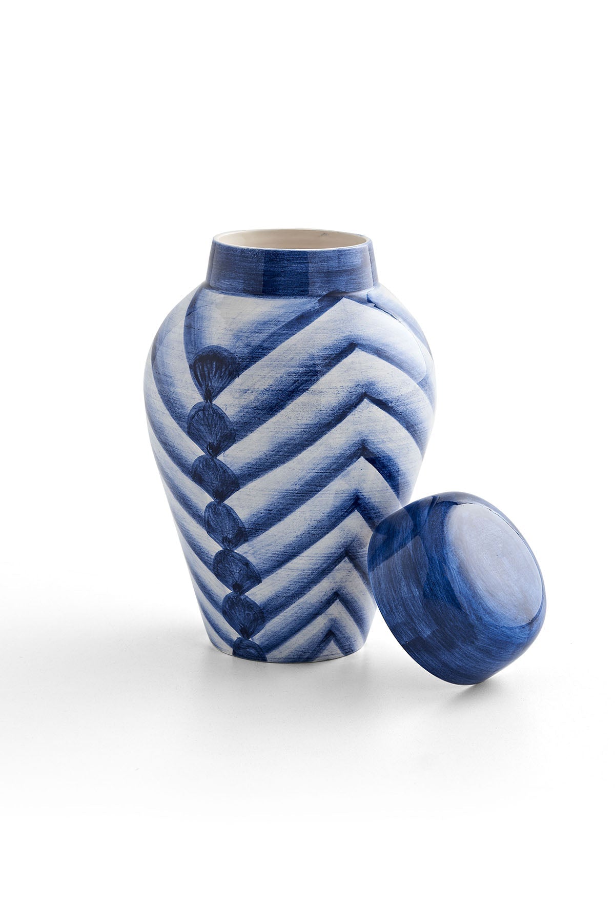 Objet cube bleu foncé