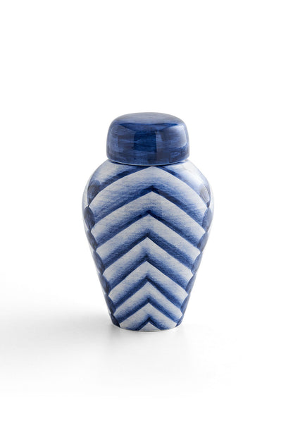 Objet cube bleu foncé