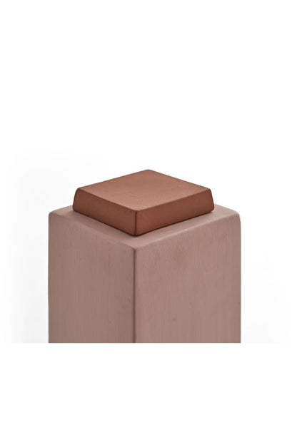 Vase à couvercle carré