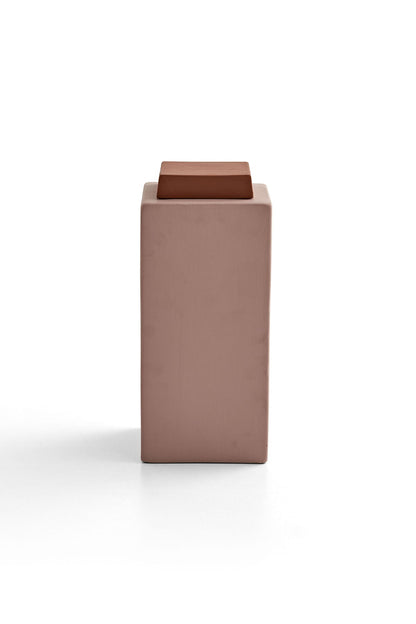 Vase à couvercle carré