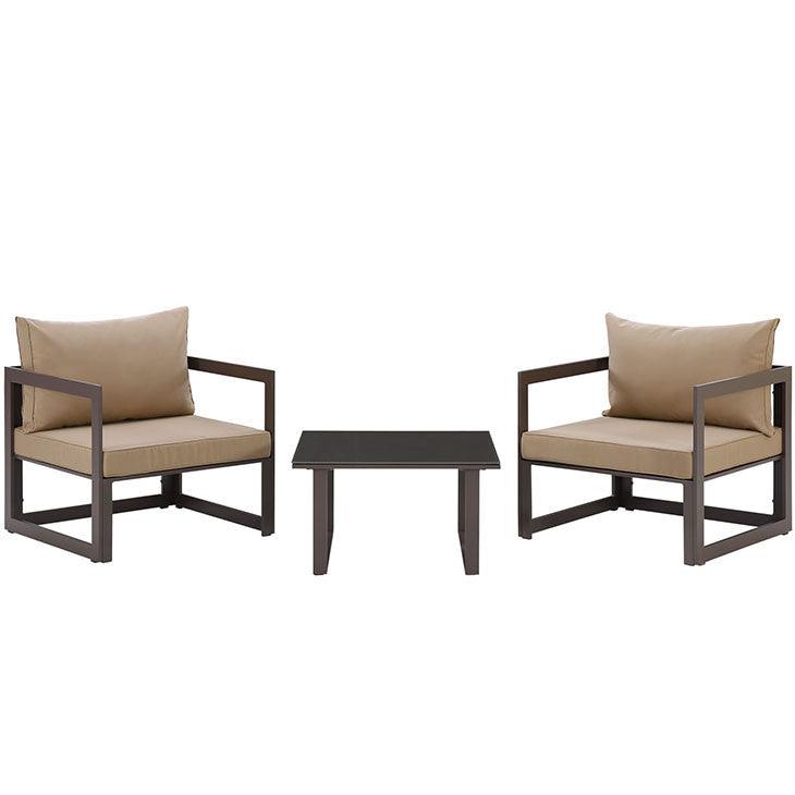 Ensemble de patio extérieur 3 pièces de la série Fortune