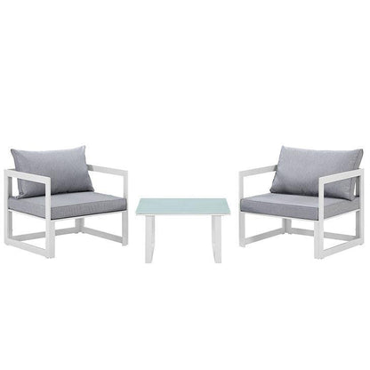 Ensemble de patio extérieur 3 pièces de la série Fortune