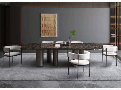 Table à manger Hightower en bronze noir