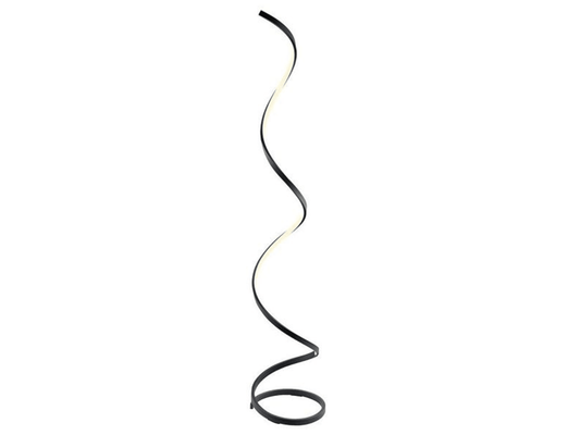 Spiral LED Modern Floor Lamp - Black
