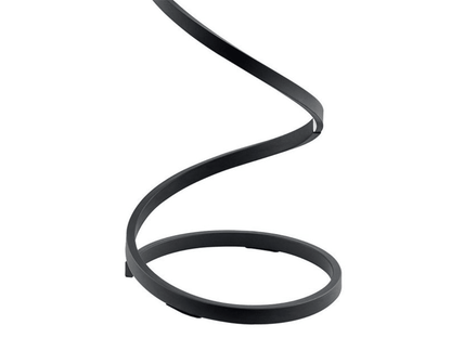 Spiral LED Modern Floor Lamp - Black