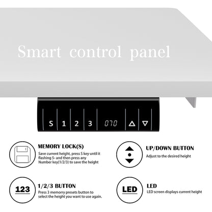 Bureau debout électrique réglable en hauteur Futzca avec panneau d'épissure