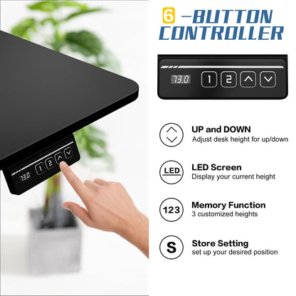 Bureau debout électrique réglable en hauteur Futzca avec panneau d'épissure