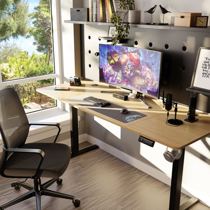 Bureau debout électrique réglable en hauteur Futzca avec panneau d'épissure