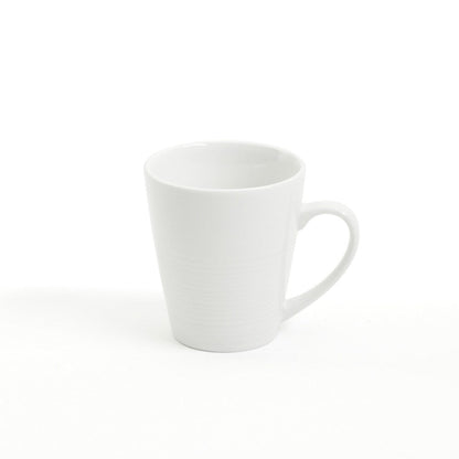 Service de table Gibson Home en céramique blanche, 16 pièces, motif buffet gaufré