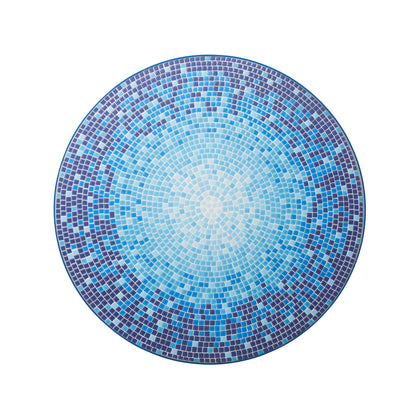 Ensemble bistrot pliant d'extérieur en métal Glitzhome 3 pièces avec table et chaises