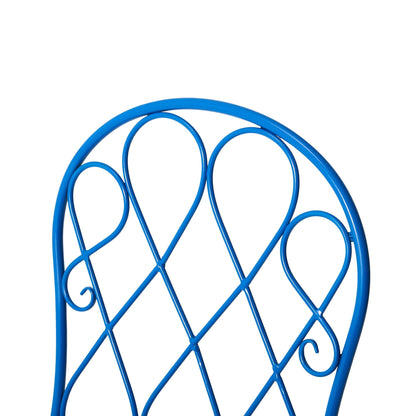 Ensemble bistrot pliant d'extérieur en métal Glitzhome 3 pièces avec table et chaises