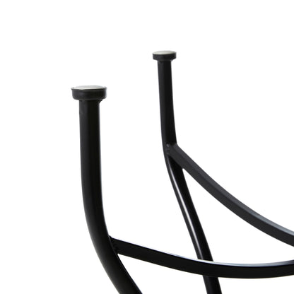 Ensemble bistrot pliant d'extérieur en métal Glitzhome 3 pièces avec table et chaises