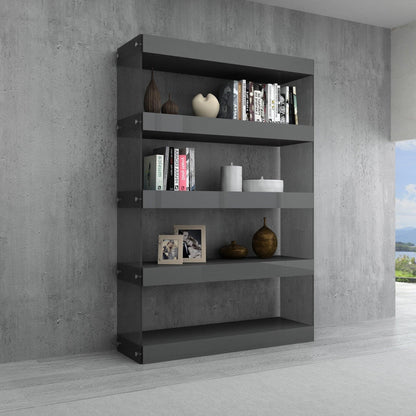 Grey Float Curio Unit in High Gloss