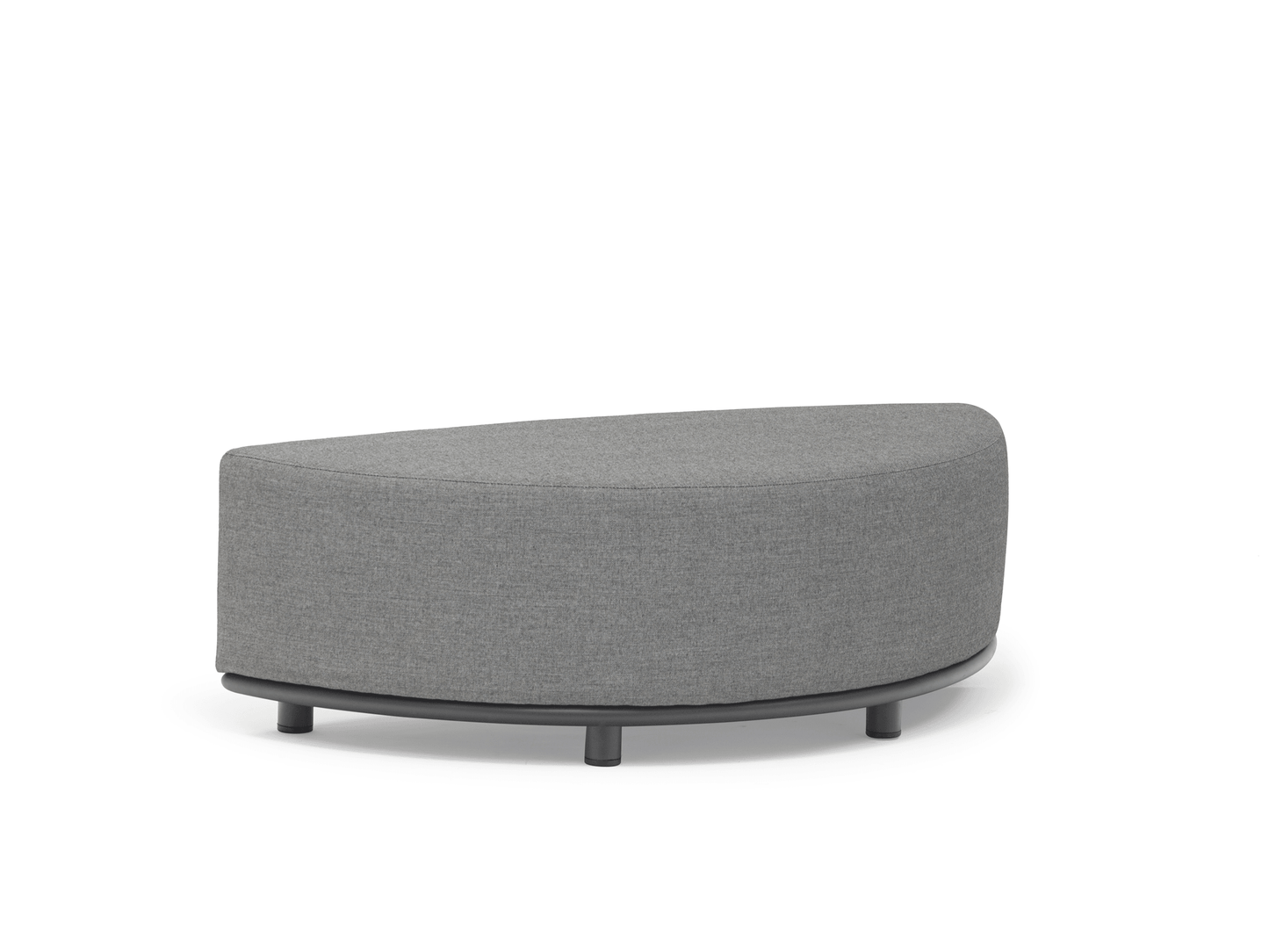 Pouf Ayla Arc en gris foncé