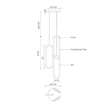 Suspension Hera 3 lumières