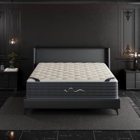 Matelas hybride double face luxueux SweDrea de 14 po – Ferme/Mince, certifié CertiPUR-US, SGS et OEKO-TEX