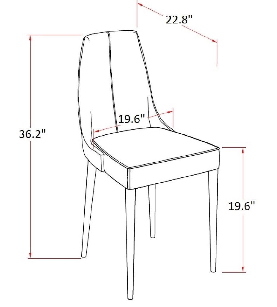 Chaise de salle à manger Bosa (ensemble de 2)