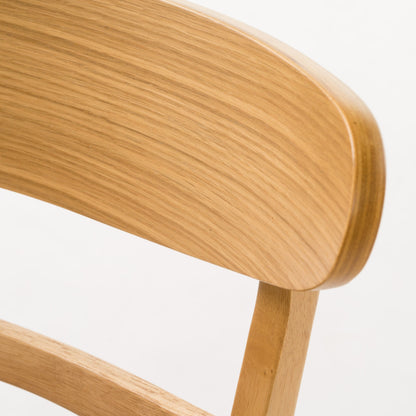 Chaise de salle à manger Abrielle en bois d'hévéa rembourrée de style milieu de siècle (lot de 2) par Christopher Knight Home