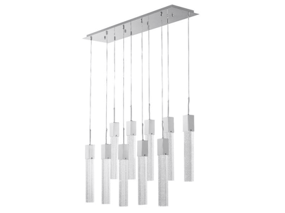 Lustre rectangulaire en cristal Kay - Suspension XL 15