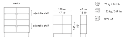 KABUKI CABINET 4 DOORS