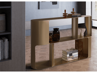 Table console Cadence dorée