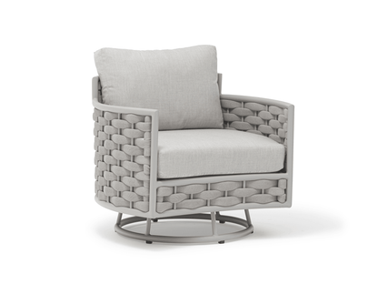 Nita Loop Swivel Armchair in Greige