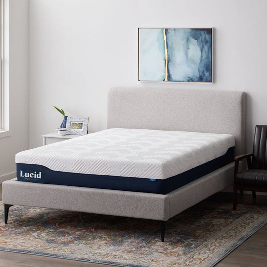 Matelas hybride Lucid 12 pouces en gel et aloe vera