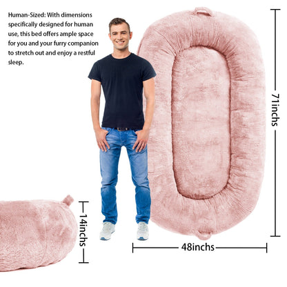 Grand panier pour chien lavable, taille humaine, avec housse amovible