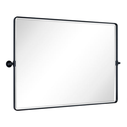 Miroir de salle de bain/de vanité biseauté horizontal TEHOME Lutalo