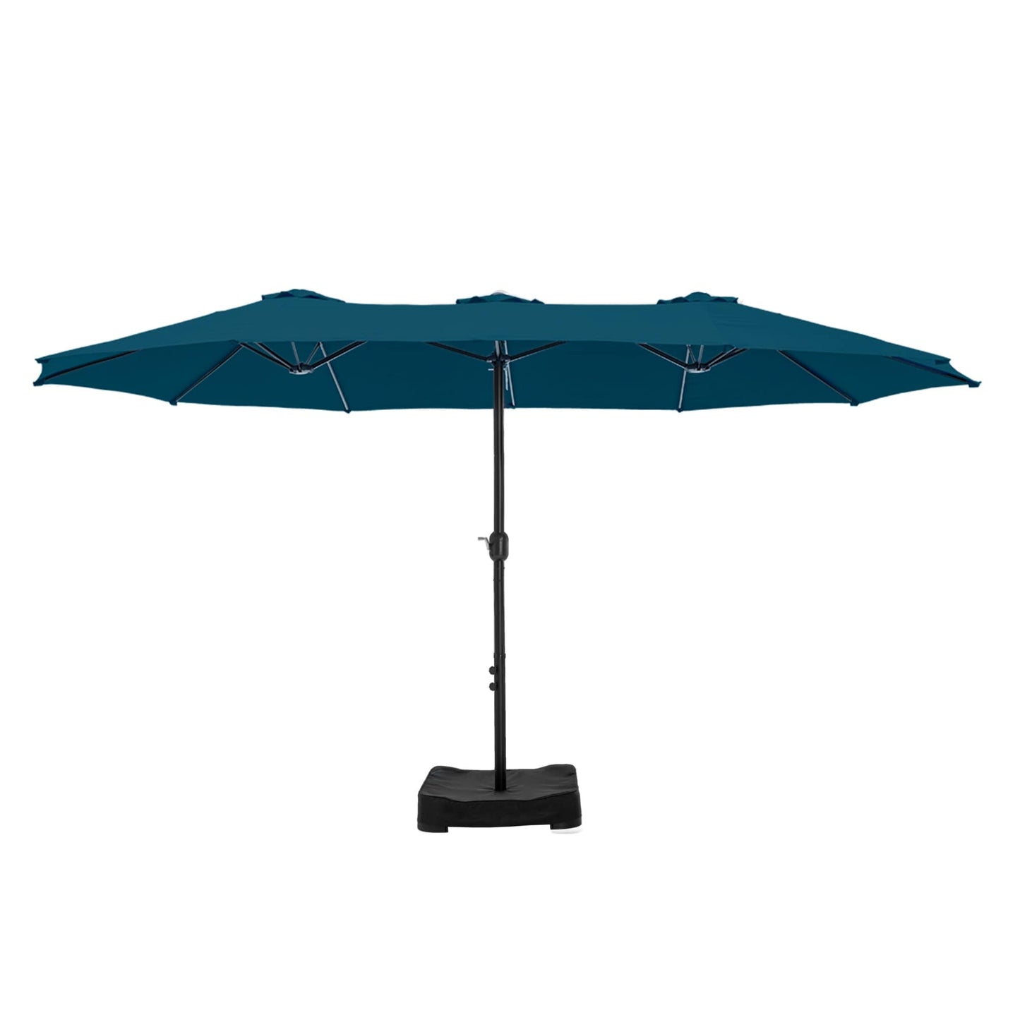 Parasol double extra large de 15 pieds pour patio double face de MAISON ARTS avec base incluse