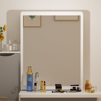 Ensemble de maquillage avec miroir et tabouret