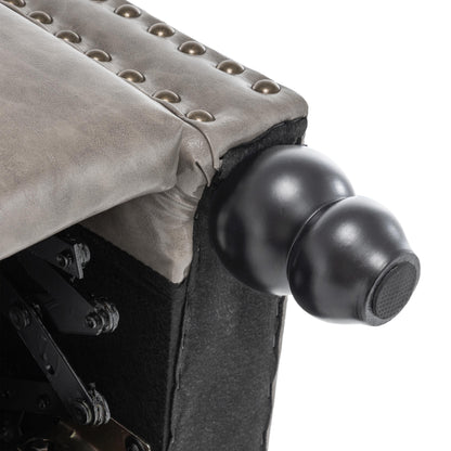 Fauteuils inclinables manuels avec garniture cloutée