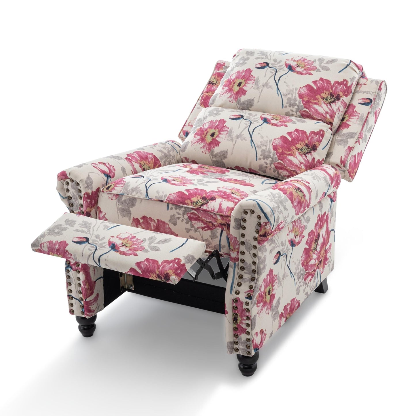 Fauteuils inclinables manuels avec garniture cloutée