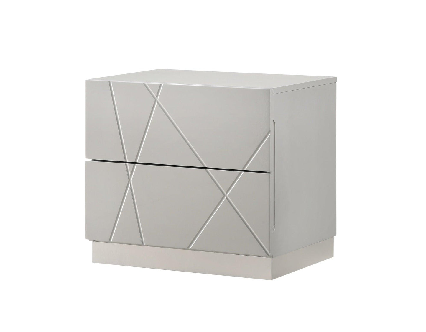 Norman Dresser in Grey High Gloss